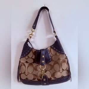 Coach Vintage Hampton Studded Signature Hobo Bag. style number 10314.